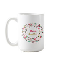 Couronne florale spéciale de maman Mug Fête des Mè