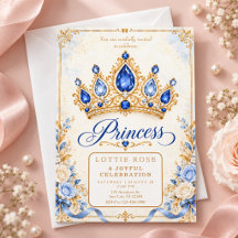 Couronne Royale Bijourée Invitation Élégante de Co