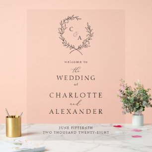 Couronne vintage en feuillage, Beaux-Arts