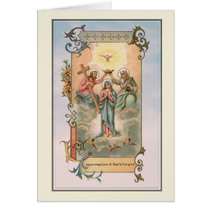 Couronnement religieux de Vierge Marie béni