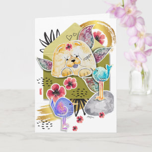 COURRIER COURRIER COURRIER Chow chien carte d'art