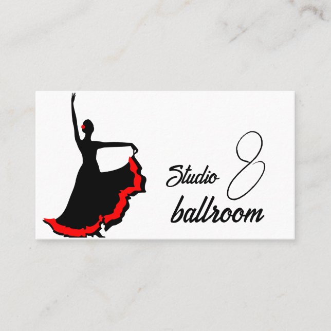 Cours de danse Carte de visite (Devant)