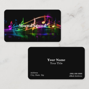 Cours de musique Carte de visite