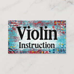 Cours d'instruction de violon Cartes de visite