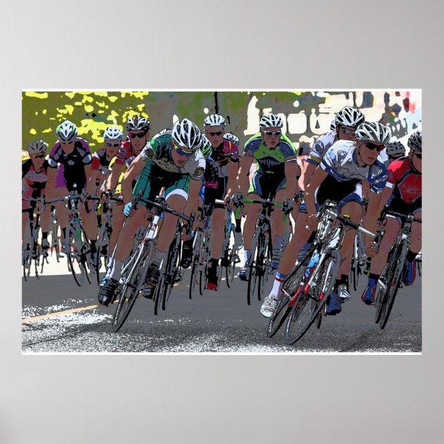 Course de vélo 36 x 24 Poster (Devant)