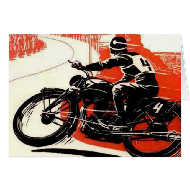 Course moto vintage (Devant horizontal)