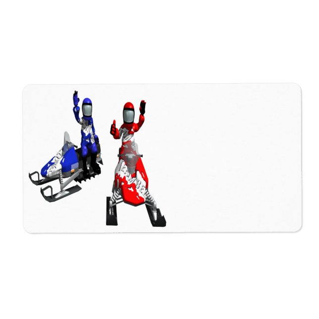 Course motoneige (Devant)