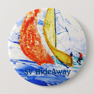 Course Nom du bateau à voile Badge Grand