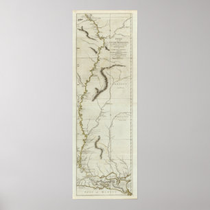 Course of the River Mississipi Poster