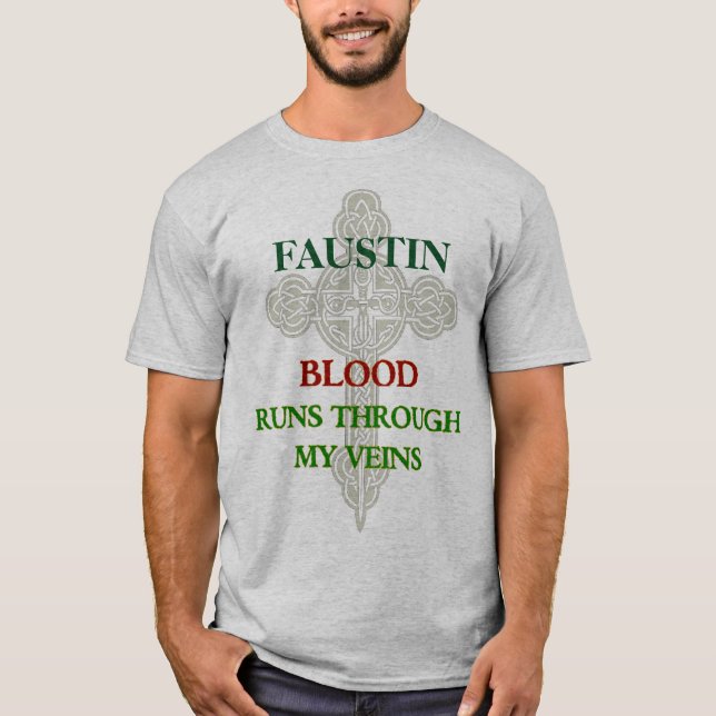 Courses de sang de Faustin par mon T-shirt de (Devant)