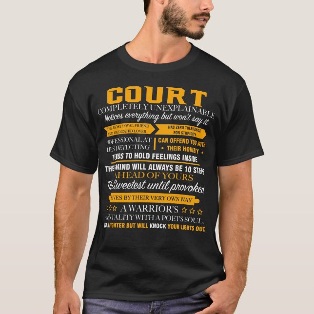 COURT completely unexplainable T-Shirt (Front)