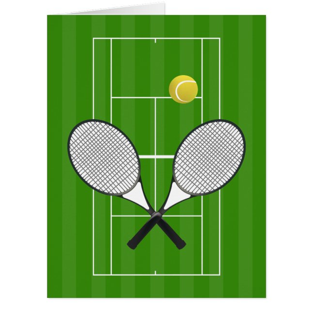 court de tennis et RACKETS DE TENNIS (Devant)