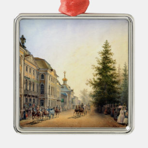 Court Departure at the Entrance of  Great Metal Ornament