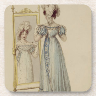 Court dress, fashion plate from Ackermann's Reposi Coaster