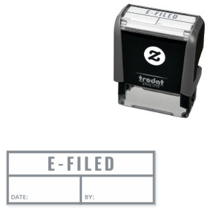 Court E Filed Document Electronic Upload Small Self-inking Stamp