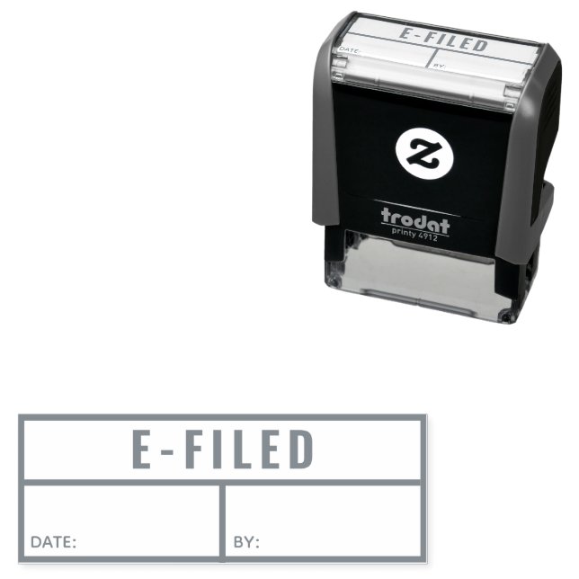 Court E Filed Document Electronic Upload Small Self-inking Stamp (In Situ)