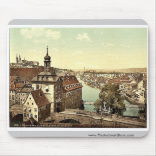 Court house, Bamberg, Bavaria, Germany vintage Pho Mouse Pad