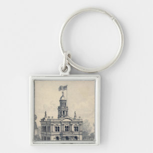 Court House, Fresno Keychain