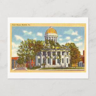 Court House in Norfolk, Virginia, Vintage Travel Postcard