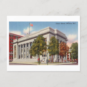 Court House in Wilson, North Carolina Vintage Postcard