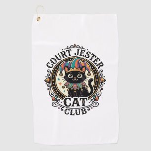 Court Jester Cat Funny Cat Lover Design - Court Je Golf Towel