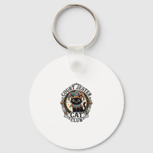 Court Jester Cat Funny Cat Lover Design - Court Je Keychain