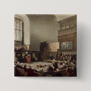 Court of Exchequer, Westminster Hall 2 Inch Square Button
