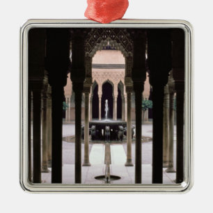 Court of Lions begun during reign of Mohammed V Metal Ornament