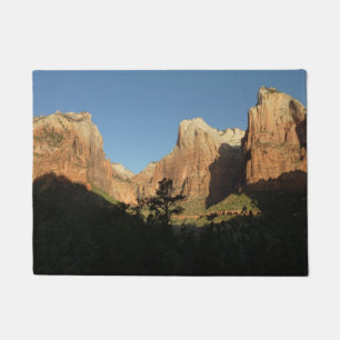 Court of the Patriarchs I at Zion National Park Doormat