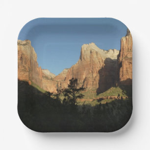 Court of the Patriarchs I at Zion National Park Paper Plate
