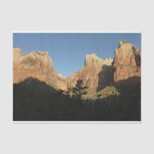 Court of the Patriarchs I at Zion National Park Tissue Paper