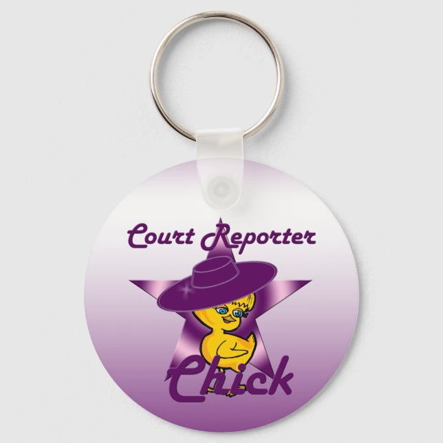 Court Reporter #9 Keychain (Front)