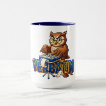 Court Reporter Owl Verbatim mug