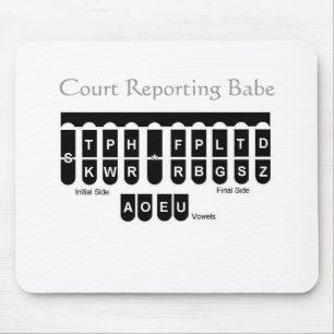 Court Reporting Babe Mousepad