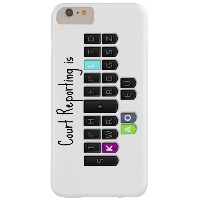 Court Reporting is Cool Steno Keyboard Case (Back)
