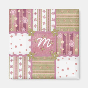 Courtepatchi Chic Coussin Monogrammé Magnet