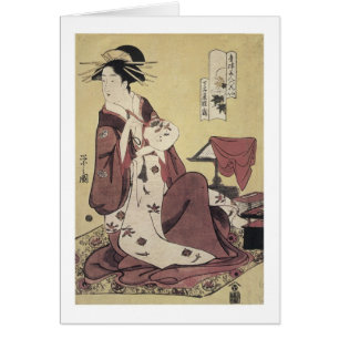 Courtesan Hinaziru, Eishi, 1790s