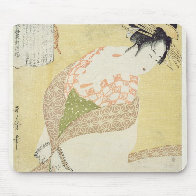 Courtesan Kneeling Mouse Pad (Front)