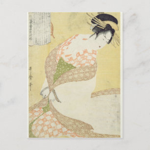 Courtesan Kneeling Postcard
