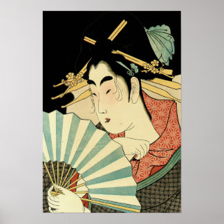 Courtesan with Ogi Fan Poster