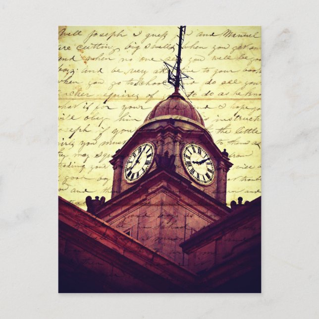 Courthouse Clock Postcard (Front)