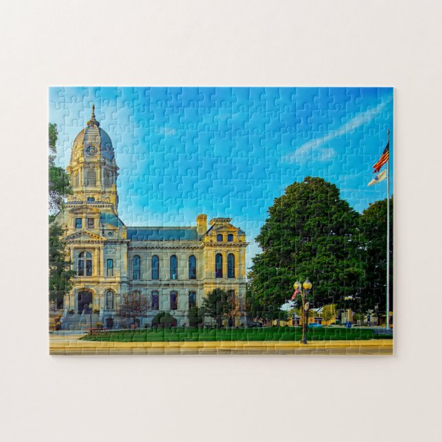 Courthouse Kosciusko Indiana. Jigsaw Puzzle (Horizontal)