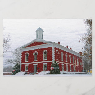 Courthouse Snow Stationery