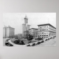 Courthouse Square and Smith Tower in Seattle