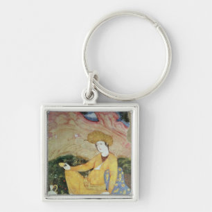 Courtier from the Court of Shah Abbas I Keychain