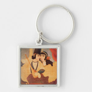 Courtier from the Court of Shah Abbas Keychain