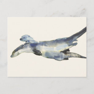 Courting Otters Postcard