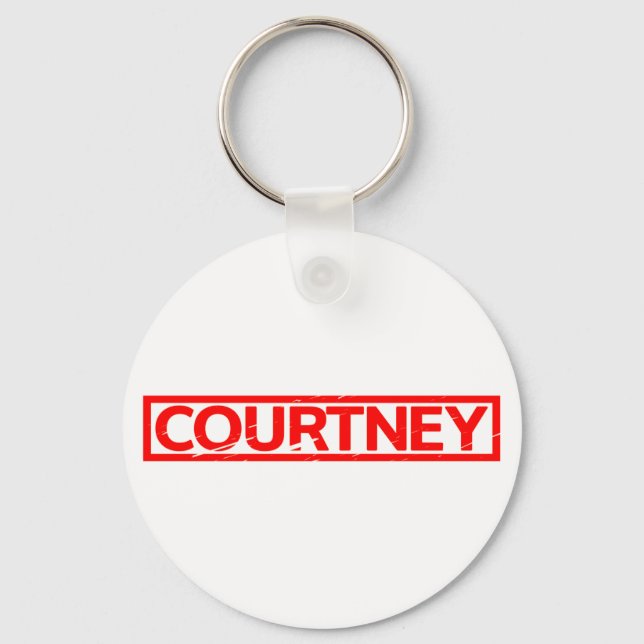 Courtney Stamp Keychain (Front)