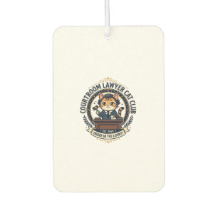 Courtroom Lawyer Cat Funny Cat Lover Design - Cour Air Freshener