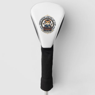 Courtroom Lawyer Cat Funny Cat Lover Design - Cour Golf Head Cover